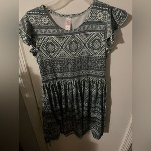 Justice size 10 girls dress, knee length, gently worn